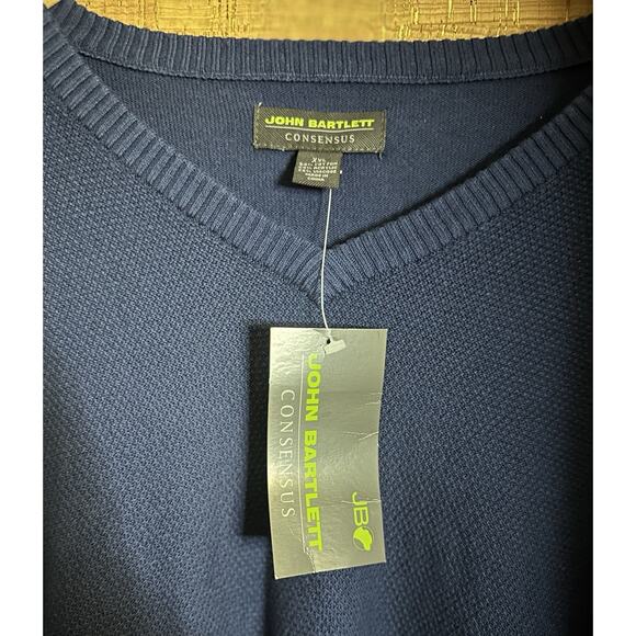 John Bartlett Consensus Navy BLUE men's Sweater XXL - Picture 3 of 8